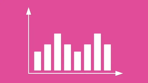 Bar graph with arrows axis. Motion graphics animation. Stock Footage 49169033