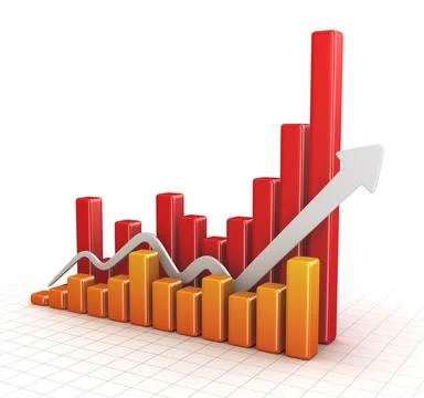 Bar Graph Bar Graph , This is a computer generated and 3d rendered picture... Stock Photos