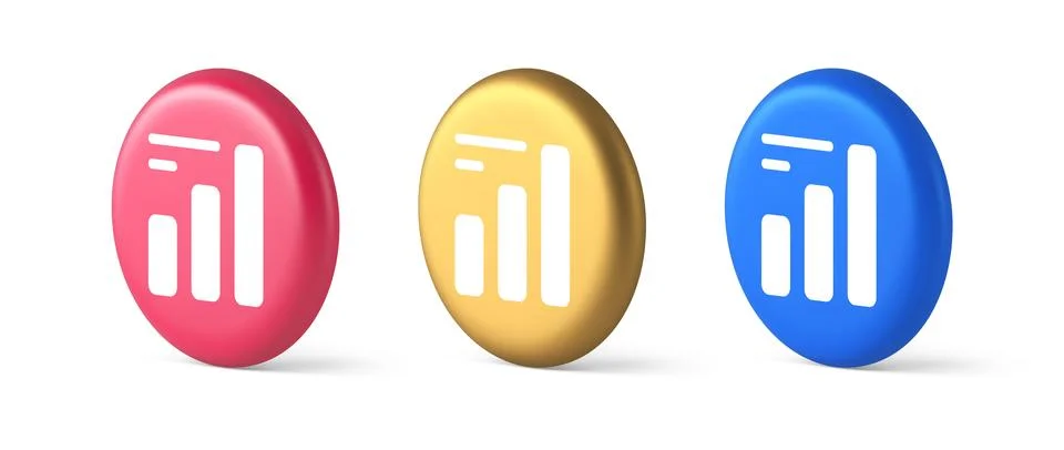 Bar graph business analyzing button diagram profit progress increase stock ma Stock Illustration
