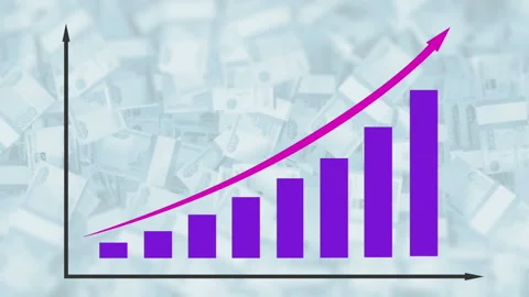 Bar graph chart diagram Stock Footage 113205900