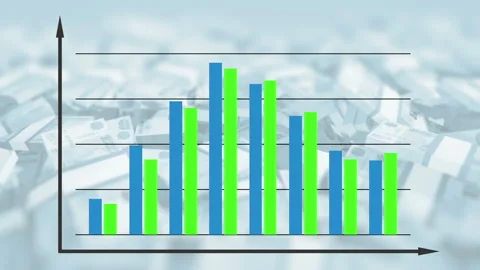 Bar graph chart diagram 库存影片 113206096