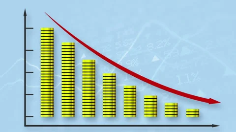 Bar graph chart diagram Stock Footage 113634707