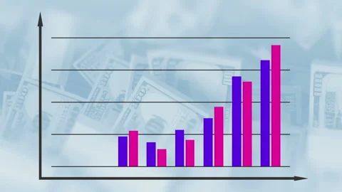 Bar graph chart diagram 스톡 동영상 114824009