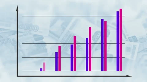 Bar graph chart diagram 库存影片 114824184