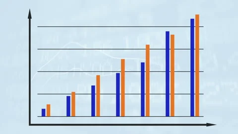 Bar graph chart diagram 스톡 동영상 114824642