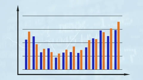 Bar graph chart diagram 库存影片 114824824