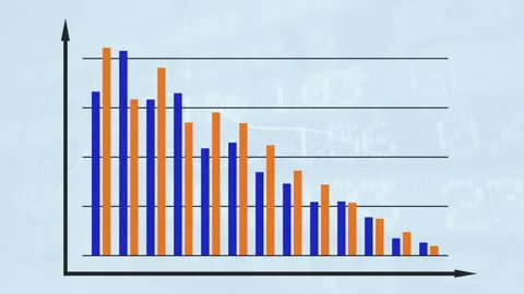 Bar graph chart diagram 스톡 동영상 114824875