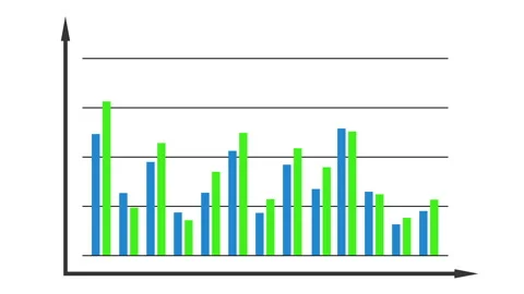 Bar graph chart diagram 스톡 동영상 114825153