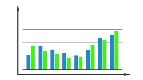 Bar graph chart diagram Stockbeeldmateriaal 114825198