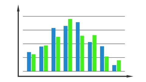 Bar graph chart diagram 스톡 동영상 114825233