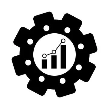 Bar graph chart icon image イラスト素材
