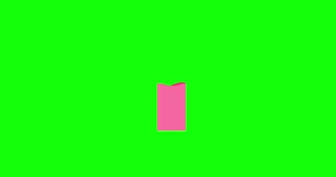 Bar graph chart waving up and down pink middle no rectangle greenbox Vídeo Stock 336795412