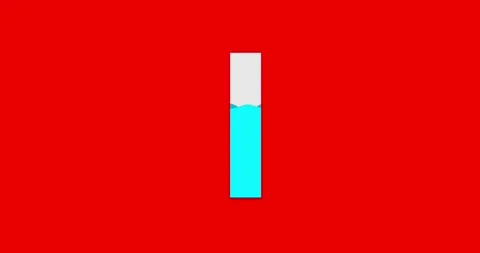 Bar graph chart waving up and down space blue highest redbox Vídeo Stock 338407452