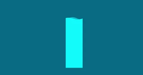 Bar graph chart waving element light blue highest isolated Stock Footage 336172400