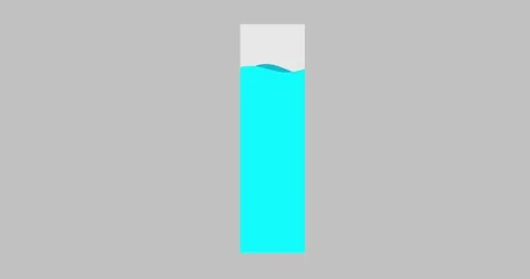 Bar graph chart waving element longest blue isolated Stock Footage 337221880