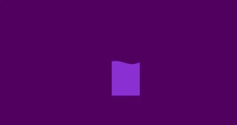 Bar graph chart waving element violet short isolated Stock Footage 338161242