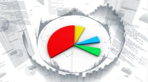 Bar graph, charts and data. Video stock 65105728