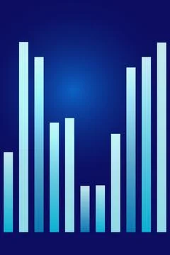 Bar Graph Data Visualization Abstract Background Stock Illustration