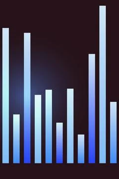 Bar Graph Data Visualization Icon Stock Photos