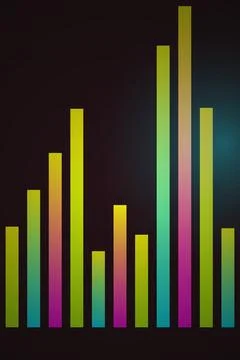 Bar Graph Data Visualization Stock Photos