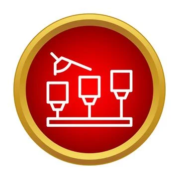 Bar graph declining with axe chopping reduction Stock Illustration
