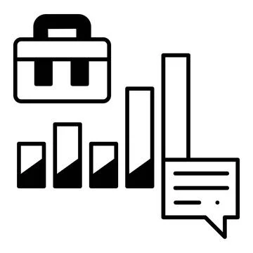 Bar Graph Dualtone Icon Stock Illustration