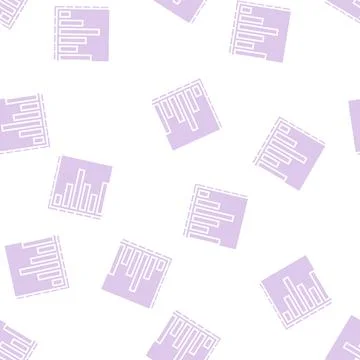 Bar graph glyph seamless pattern イラスト素材