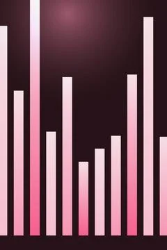 Bar Graph Gradient Background Stock Illustration