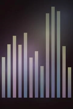 Bar Graph Gradient Background Stock Photos