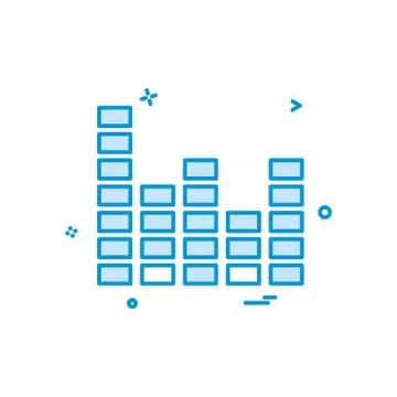Bar graph icon design vector Stock Illustration