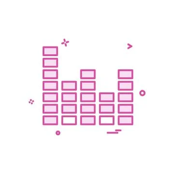Bar graph icon design vector Stockillustratie