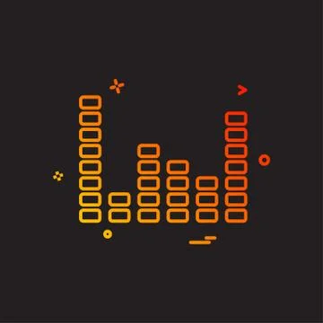 Bar graph icon design vector Stockillustratie