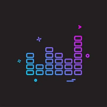 Bar graph icon design vector Stock Illustration