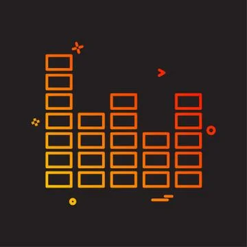 Bar graph icon design vector Stockillustratie