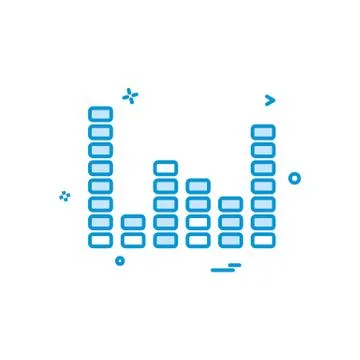 Bar graph icon design vector Stock Illustration