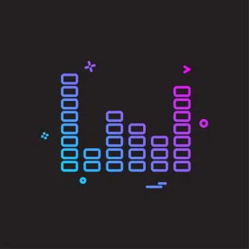 Bar graph icon design vector Stock Illustration
