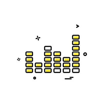 Bar graph icon design vector Stock Illustration