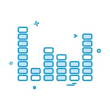 Bar graph icon design vector イラスト素材