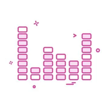 Bar graph icon design vector Stock Illustration