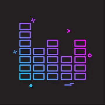 Bar graph icon design vector Stockillustratie