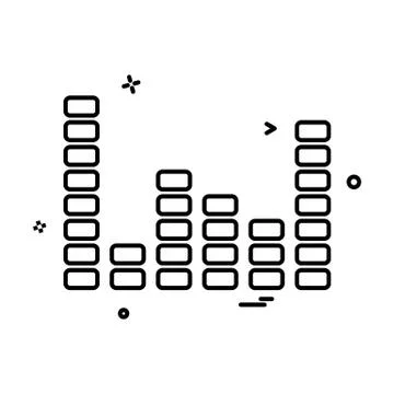 Bar graph icon design vector Stock Illustration