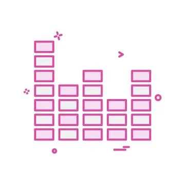 Bar graph icon design vector イラスト素材