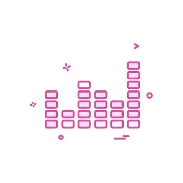 Bar graph icon design vector Stock Illustration