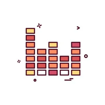 Bar graph icon design vector Stock Illustration