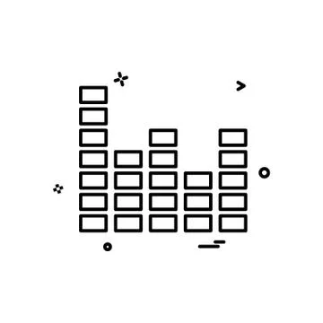 Bar graph icon design vector Stock Illustration