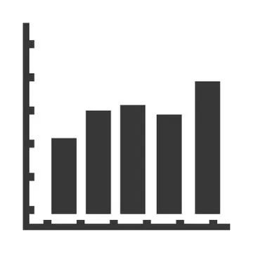 Bar graph icon Stockillustratie