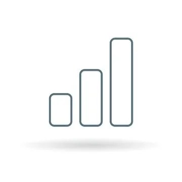 Bar graph icon Stock Illustration