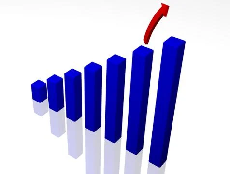 Bar Graph Illustrazione stock