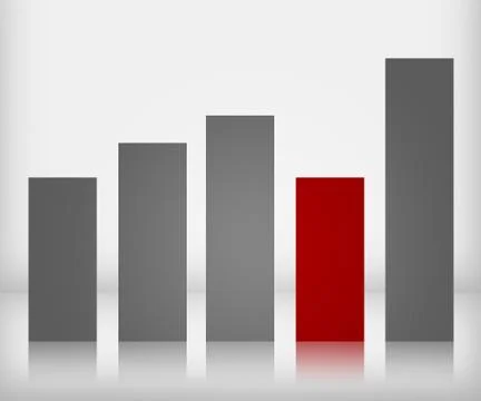 Bar graph Stock Illustration