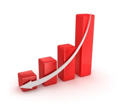 Bar graph Illustrazione stock